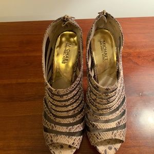 Micheal Kors Snakeskin Boots.